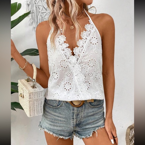 Boho lace halter top - Picture 8 of 16